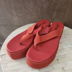 Free People Haven Thong Flatform sandals size 39 NEW